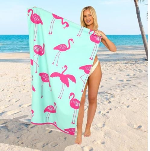 GC GAVENO CAVAILIA Extra Large Beach Towel for Adults - Quick Dry Microfibre Printed Beach Towels - Super Absorbent Beach Towel for Swim (180 x 100 cm) - (1 Piece) Soft, Sand Free,Lightweight - Multi