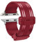 Correa de reloj de alta calidad (TPU + acero inoxidable) compatible con relojes Apple Watch Series 1/2/3/4/5/6/7/8/9/10 Gps (rojo, 38/40/41 mm)