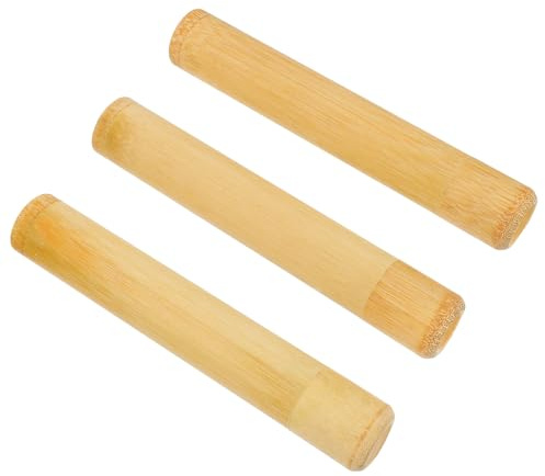FRCOLOR Zahnbürstenbox 3 Stück-Pack aus Bambus für Geschäftsreise