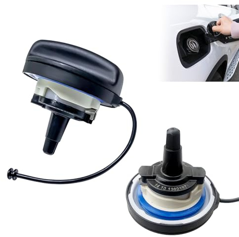 POPAPIE Tankdeckel mit Halteband,Tankdeckel für Autos Kompatibel mit BMW | Auto Kraftstofftankdeckel,Ersatz Tankdeckel Auto,Universal mit BMW E39 E46 E60 E61 E84 E87 E90 E91 E92 F10 F20 F30 F31