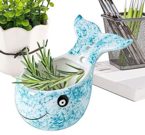 Garlic Grater With Plate - Funny whale, convenient handle - Garlic grater and vegetable peeler,For Ginger, Kale, Leaf Beet, Thyme, Basil, Baking, Cooking, Preparing