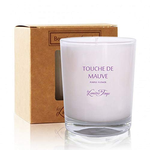 Les Lumières du Temps Kerze (Lichttaste) - Orientalisch-Blumig mit Zitrone, Rose, weiße Blumen, Zeder und Vanille - 180 g - Brenndauer bis zu 50 Stunden