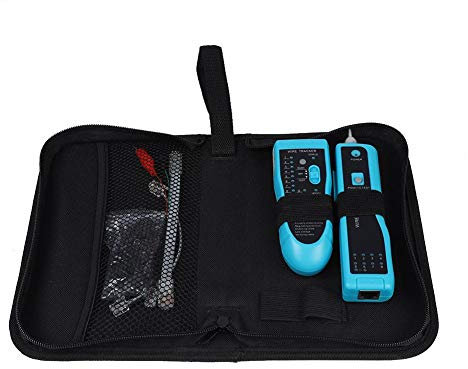 generador de tonos + Akozon Comprobador de Cables,Buscador de líneas RJ45/RJ11 Ethernet LAN Detector de cable de red(Verde)