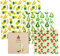 SuperBee Wax Wraps Set 3 Beeswax Wraps in den Größen S,M & L Fruit Punch Wiederverwendbar, Umweltfreundlich und Ethisch hergestellt.