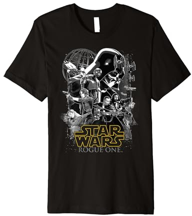 Star Wars Rogue One Cast Poster Premium T-Shirt