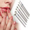Nail Drill Bits Set, 7pcs Ceramic Safety Professional 3/32 inch Diamond Carbide Nail Drill Bit for Remove Acrylic Gel Nails Cuticle Manicure Pedicure Manicure Grinding Head Tool Home Salon Use