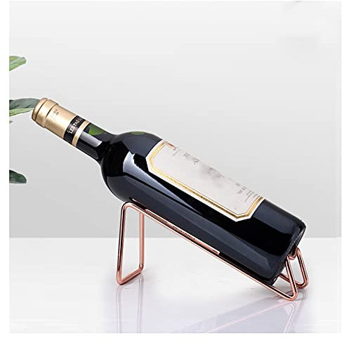 FURUIWUFENG Wine rack Wine Rack,Metal Wine Stand Freestanding Countertop Bottle Holder Desktop Art Deco Display Shelves For Kitchen Cabinet Cellar Bar Countertop wine rack (Color : A)