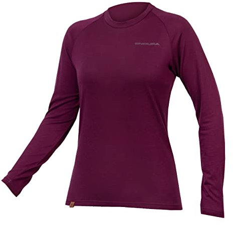 Endura Womens Baabaa Blend Long Sleeve Baselayer XL Aubergine
