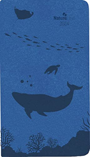 Taschenkalender Nature Line Ocean 2024 - Taschen-Kalender 9x15,6 cm - 1 Woche 2 Seiten - 128 Seiten - Umwelt-Kalender - mit Hardcover - Alpha Edition