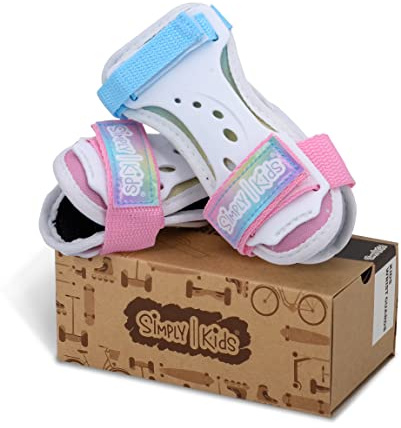 Simply Kids Wrist Guards - Wristsavers for Bike Skateboard Roller Skating Snowboarding for Children Youth Toddler Girl Boy - Wrist Support Protective Gear Wrist Pads (Unicorn, Small)