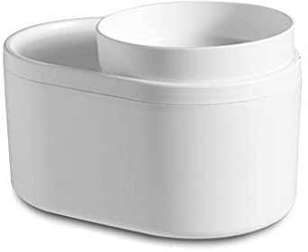 poubelle Couvercle coulissant Travaille de fruits Poubelle Multifonctionnelle Poubelle de bureau Can Desktop Pomace Boîte de rangement Sundries Snacks Petit panier de rangement poubelles de cuisine (