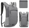 Creperture Leichter Faltbarer Rucksack, 18L Wanderrucksäcke Oxford Stoff Wasserabweisend Tagesrucksack Camping Rucksäcke für Männer und Frauen Outdoor Sport Reisen Wandern,Hellgrau