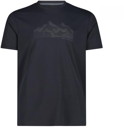 CMP Men's T-Shirts, Charcoal-Graffite, 48