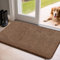Mibao Fußmatte Innen 80 x 120 cm, Schmutzfangmatte für den Eingangsbereich, Türmatte, rutschfeste, Super Saugfähige Willkommen Matte Teppich für Haustür, Hintertür, Schuhe und Pfoten, Braun