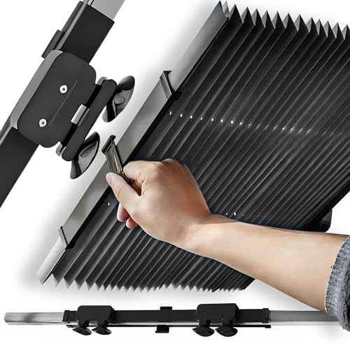 Retoo Sonnenschutz Auto Frontscheibe, mit UV-Schutz, für Windschutzscheibe, Sonnenschirm Auto, Innen, Schnelles Entfalten, Wärmeisoliert, für die meisten Autos, 160x70cm