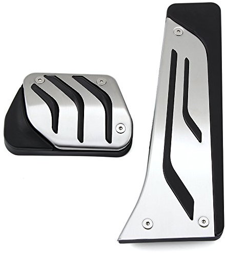 WEbjay FußStüTze Pedale FIT AUF VERWENDUNG FÜR BMW 5 6 7 Serie E65 E67 E68 F01 F02 F10 F10 F07 F12 F13 F13 Gasbremskupplung Fußstützenpedalkissen ersetzen FußStüTze Bremse (Color : at Gas Brake)