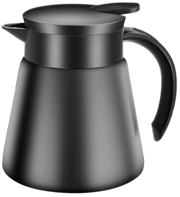 Termo aislado al vacío de acero inoxidable de doble pared de 600/880 ml para café, leche, té, cafetera con jarra térmica y porción individual