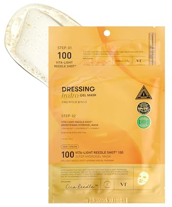 VT COSMETICS Vita Light Reedle Shot 100 Koreanische Gesichtsmaske, 34,5 G