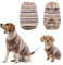 Yoolhamy Hundepullover, Weihnachten Pullover für Kleine mittelgroße Hunde Weihnachtspullover Hund Dicken Hundepulli Warm Hunde Pullis für Chihuahua Französische Bulldogge (Braun, M)