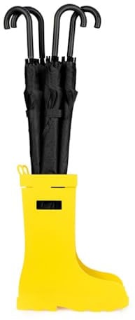 Balvi Porte-Parapluie Rain Boots Couleur Jaune Bonne Circulation de l'air, bac de récupération de l'e