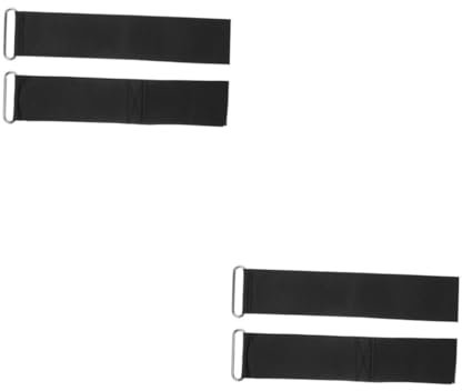Supvox 2 Paar Rudergerät Mit Universelle Pedalriemen Verstellbare Riemen Zum Radfahren Fußschlaufe Für Rudergerät Fußrastengurte Für Fahrräder Ruderzubehör Polyester Black