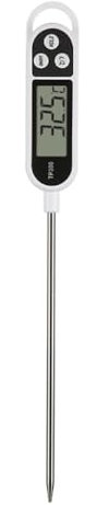 Digital Meat Thermometer with Probe – Instant Read, Waterproof, LCD Display for Cooking, BBQ, and Grilling – Temperature Range: -50°C to 300°C (Battery Included)