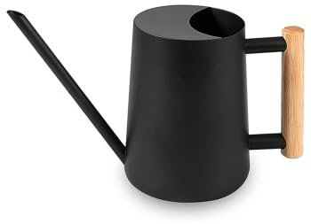 Regadera para plantas de interior, 35 oz/1000 ml, regadera de metal de acero inoxidable para plantas de interior con boquilla larga, regadera pequeña para plantas de interior, bonsái, jardín exterior,