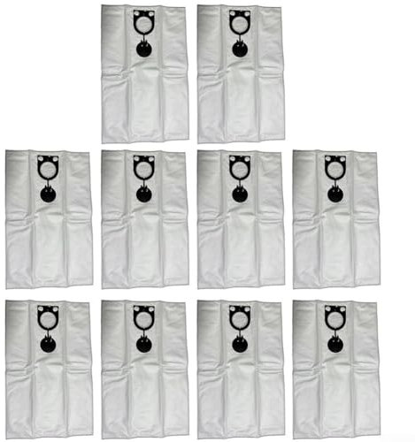 Lot de 10 sacs filtrants de rechange pour FBV 20 pour série NSGNTS, contrôle fiable de la poussière et remplacement facile