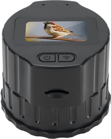 Telescope Camera, Wifi FHD 1080P Rechargeable Electronic Eyepiece with 1.5 Inch Colour Display Screen, for 28mm to 50mm Telescope, Astrophotography Camera
