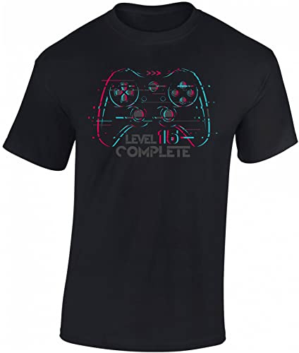 Baddery Jungen Gamer T-Shirt zum Geburtstag - Verschiedene Jahreszahlen | Gaming Geburtstagsshirt für Kinder und Teenager