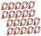 TOYANDONA 200 Piezas Clip de Planta Grapas de jardín Exterior Plantas trepadoras Admite Clip Clips de Soporte de Invernadero Clips de Invernadero Clips de Tomate el plastico Marrón