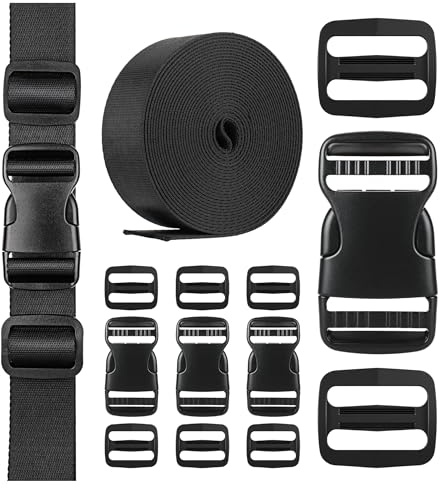 Lammcou Steckschnalle Gurtband Set für Rucksack DIY