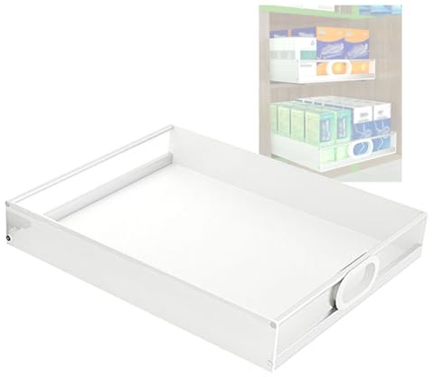 YJEUZCD Herausgleiten Schubladen Für Küche, Weich Schließen Schublade Lagerung Regale, Herausziehen Schuh Kabinett Veranstalter, Kleiderschrank Küche Schubladen Gestell(15x40cm)