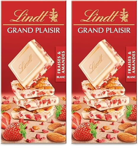 GRAND PLAISIR BLANC FRAISE AMANDE 150g - EXCLUSIVITE (Lot de 2)