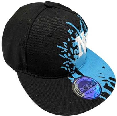 Kinder NY Kappe Kids USA Sommer Snapback Baseball Cap Cappy Unisex Trucker Starter Basecap Mütze Hawaii Kult für Junge und Mädchen (DE/NL/SE/PL, Alphanumerisch, Einheitsgröße, NY Kids Blau Schwarz)