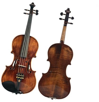 Handgefertigte Violine Aus Massivholz In Voller Größe Geeignet Für Anfänger Und Erwachsene Anfängergeigen(1/4)
