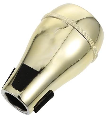 DOITOOL Abs Trombone Plunger Mute for Alto and Tenor Trombone, Lightweight and Easy to Install, Sturdy Golden Brass Accessory for Practice and Volume Reduction