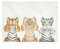 PICANOVA – Tiger Trio 100x70cm – Extraweiche Kinder Decke, 525g/qm – Absolute Premiumqualität Aus Hautfreundlichem Plüsch – Unschlagbar Weich Und Gemütlich – Design Von Dolphy