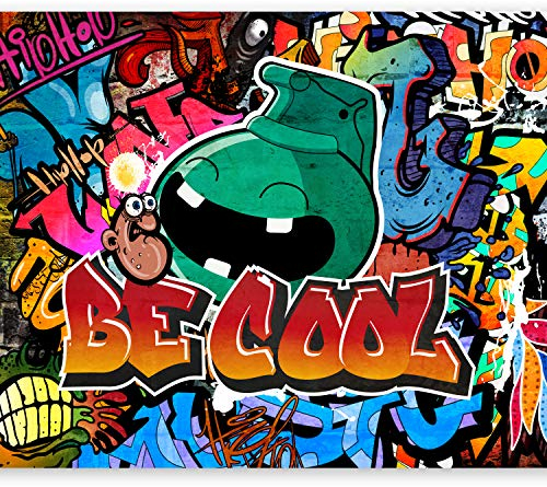 murando - Vlies Fototapete Graffiti 350x256 cm - Foto Tapete Schlafzimmer Wohnzimmer Moderne Vliestapete XXL Wandtapete Motivtapeten Bildtapete 3d Effekt Wand Dekoration - bunt m-A-0741-a-a