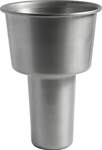 Portafiori interno in alluminio per vaso da cimitero H.26 D.19 cm. art. A34