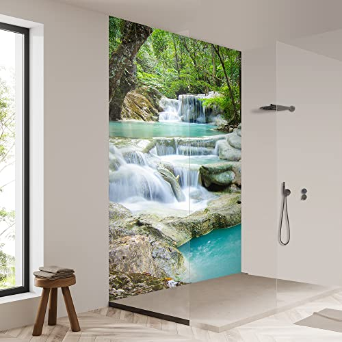 yourplate Duschrückwände mit individueller Größe (1 Rückwand – Premium Matt – bsst12) – Duschrückwand Alu mit Feuchtigkeitsschutz – Rückwand Dusche zur einfachen Montage