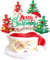 Regendeko Merry Christmas Weihnachten Tortendeko Weihnachtsbaum Kuchendeko Cake Topper （Weihnachtsmütze）