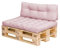 Royal Schneider Palettenkissen Set Palettensofa Palettenpolster Sitzkissen Rückenkissen 120x80cm, 2er Set, 500-54 Surfini Pastel