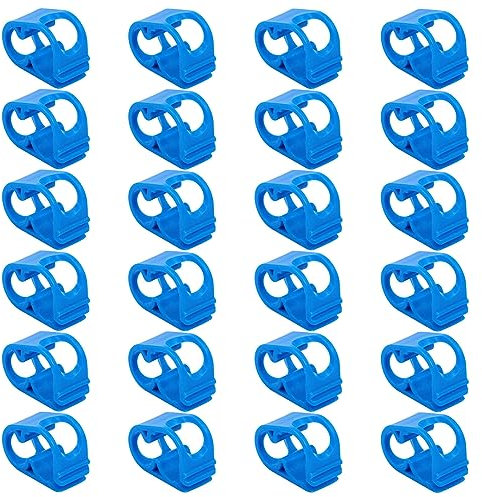 Plastic Tubing Clamps, Water Control Tube Clip Adjustable Stand Shut Off Clamps Hose Shut Off Clamps PVC Pipe Holder Clamp Tubing Control Tube Clip for Fish Tank 24pcs