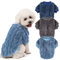 JAMPAYANG Hundepullover, 3er-Pack Hundepullover für kleine Hunde oder Katzen, Mädchen oder Jungen, warme Hundekleidung Hemdmantel für Winter Weihnachten (Blau, Dunkelblau, Grau, XX-Small)