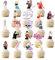 BEST HOPE 20 Pcs Music Tour Themed Cupcake Toppers, Paper, 20 count, 1x1 inches each, for Birthday Party Decorations