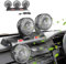 Auto Ventilator, Dreiköpfiger USB Ventilator Auto, 12V Ventilator Wohnmobil Auto-Kühlluftventilator mit 2 Geschwindigkeiten, 360 Grad Drehbar, Ventilator für Auto LKW Van SUV RV