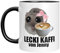 Sad Hamster lustig - Personalisierte Tasse mit Name - Lecki Kaffee - Meme - Hamsti - Geschenk (Schwarz)
