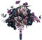 Brautstrauß, Schmetterling, Orchidee, Handknoten, künstlicher Blumenstrauß, Dekoration, Dunkelviolett, Vintage-Stil, Dunkelviolett