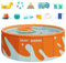 Fravsiu Piscina Plegable Doméstica, Piscina No Inflable - Piscina Familiar Plegable Portátil con Carcasa Rígida | Piscina Redonda No Inflable para Niños, Niñas, Adultos, Familias, Mascotas
